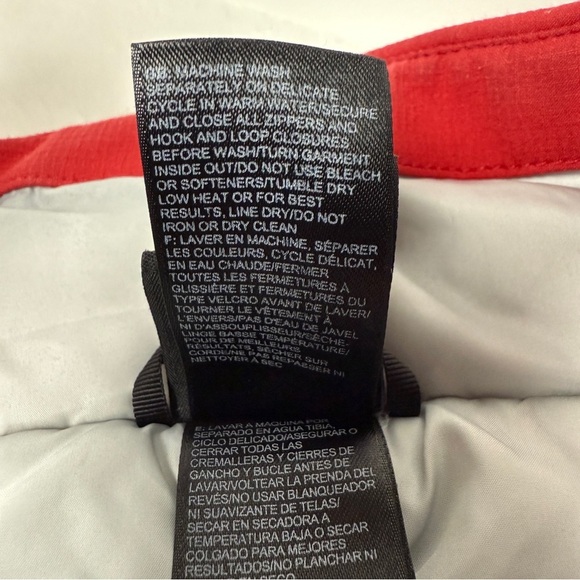 The North Face Soft Shell Jacket Men's XL Red Gray Primaloft Ski Outdoor Coat - Picture 5 of 13